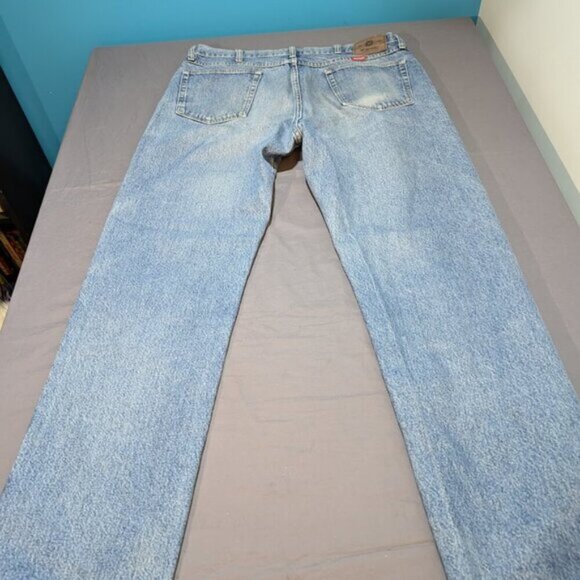 Vtg Wrangler Light Wash Jeans Made in Mexico Size 38x34 - Picture 13 of 16